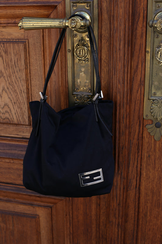Vintage Fendi Soft Black Handbag