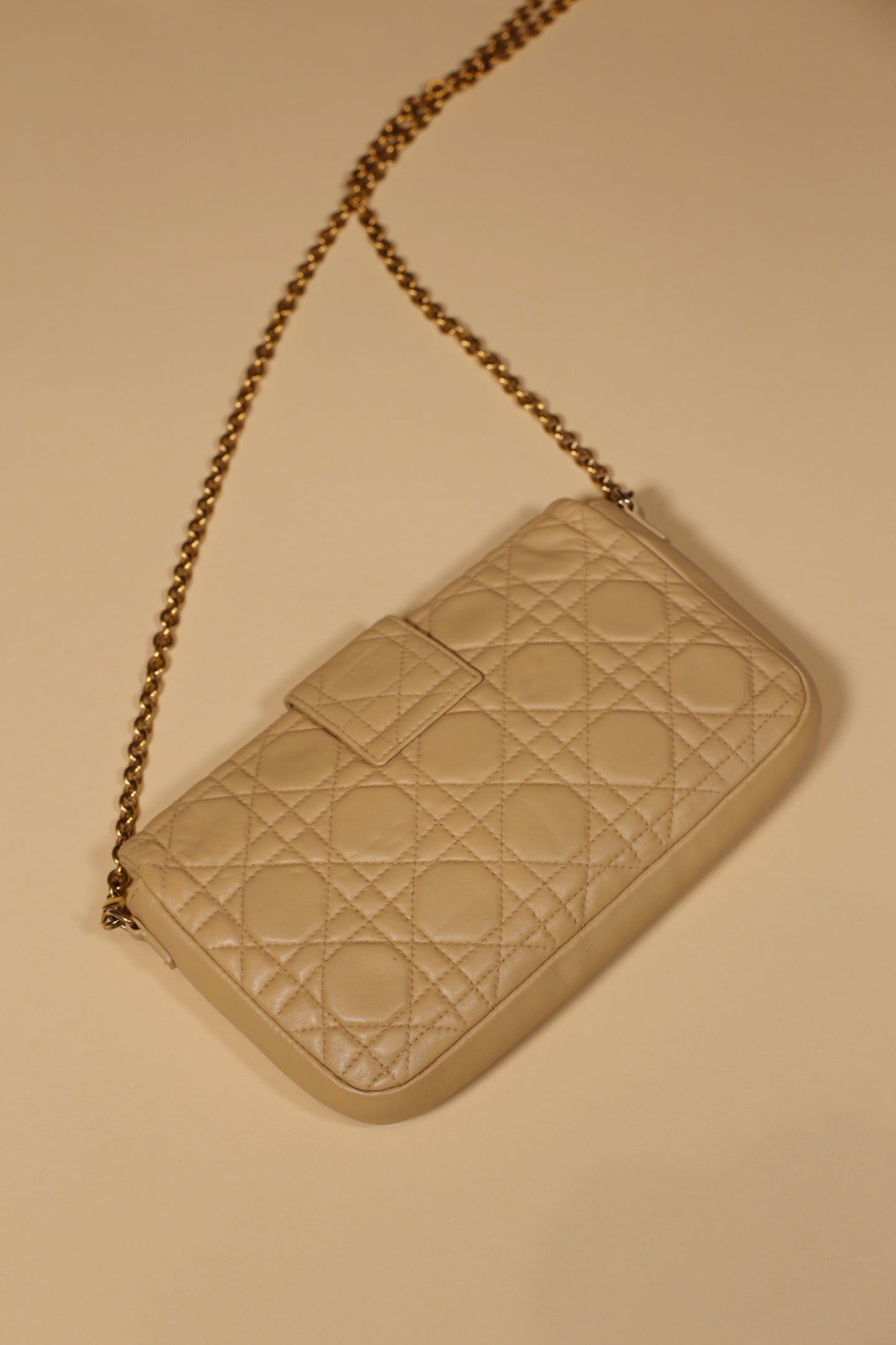 Vintage Dior Cannage Cross Body Bag mit Kette