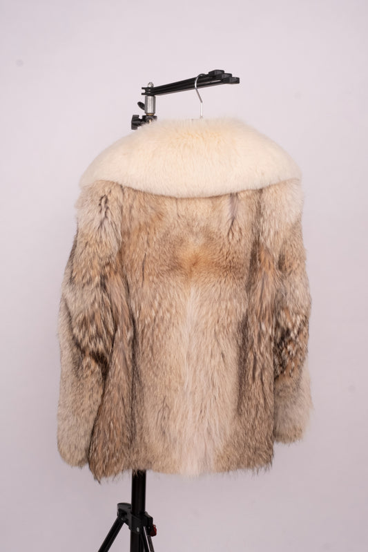 Vintage Golden Brown Fur Jacket “Anouk”