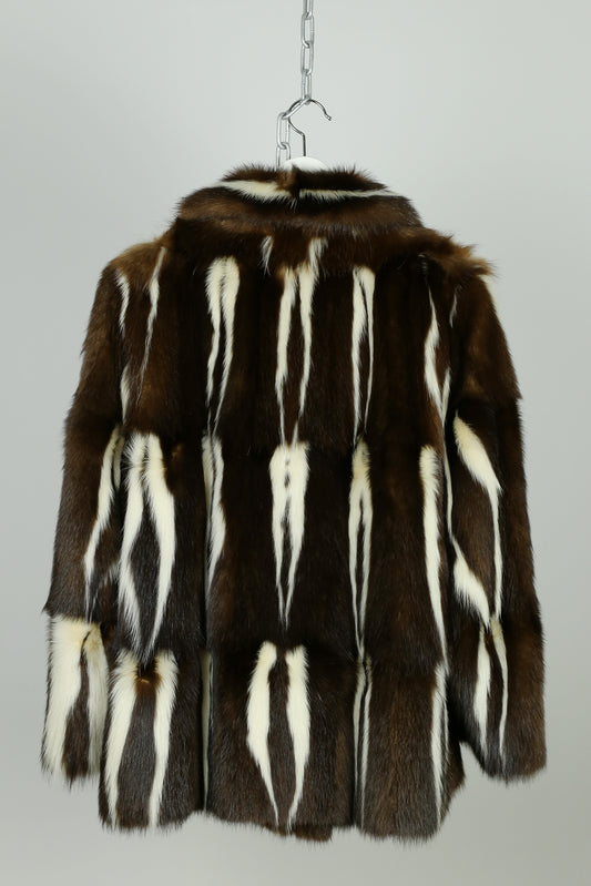 Premium Vintage Skunk Fur Jacket "Georgia'