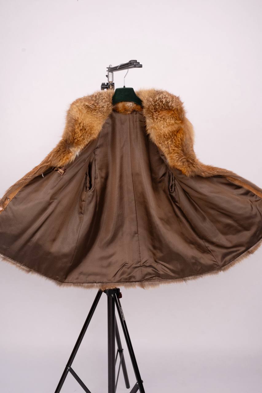 Vintage Red Fox Fur Jacket “Luna”
