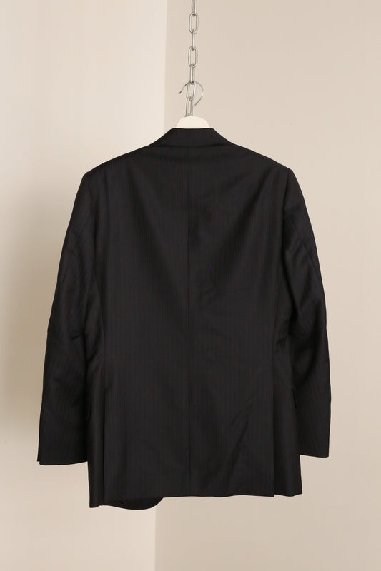 Never worn! Salvatore Ferragamo Navy Blue Pinstripe Blazer