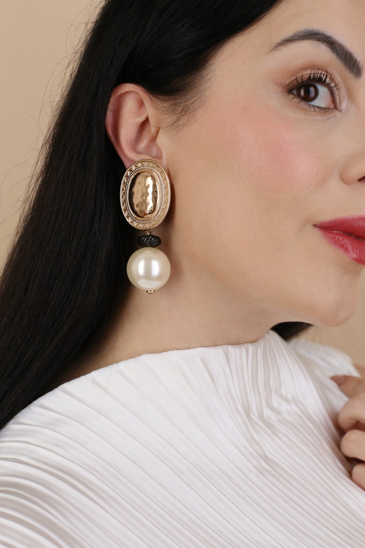 Aveline Vintage Perlen-Ohrclips