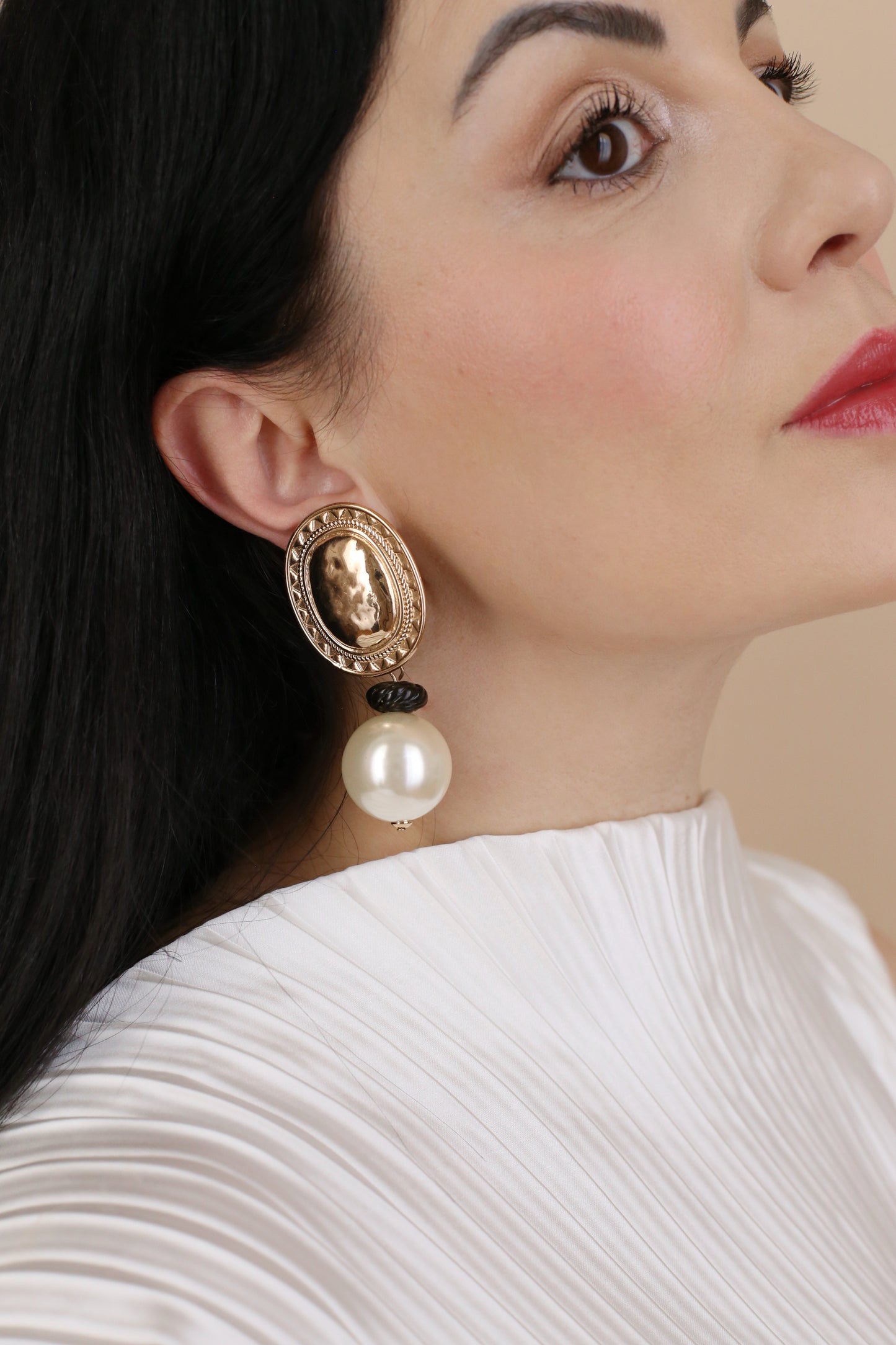 Aveline Vintage Perlen-Ohrclips