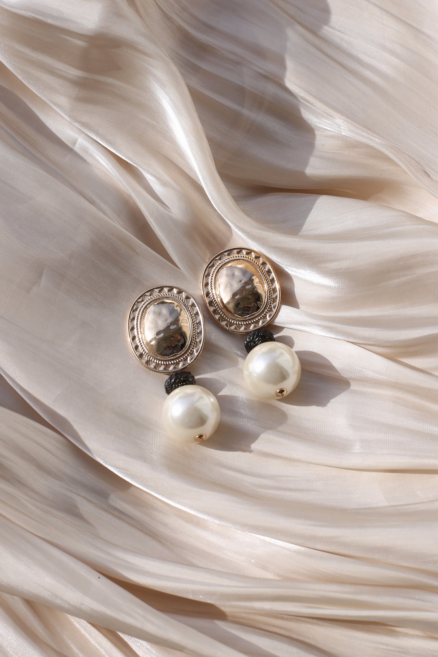 Aveline Vintage Perlen-Ohrclips
