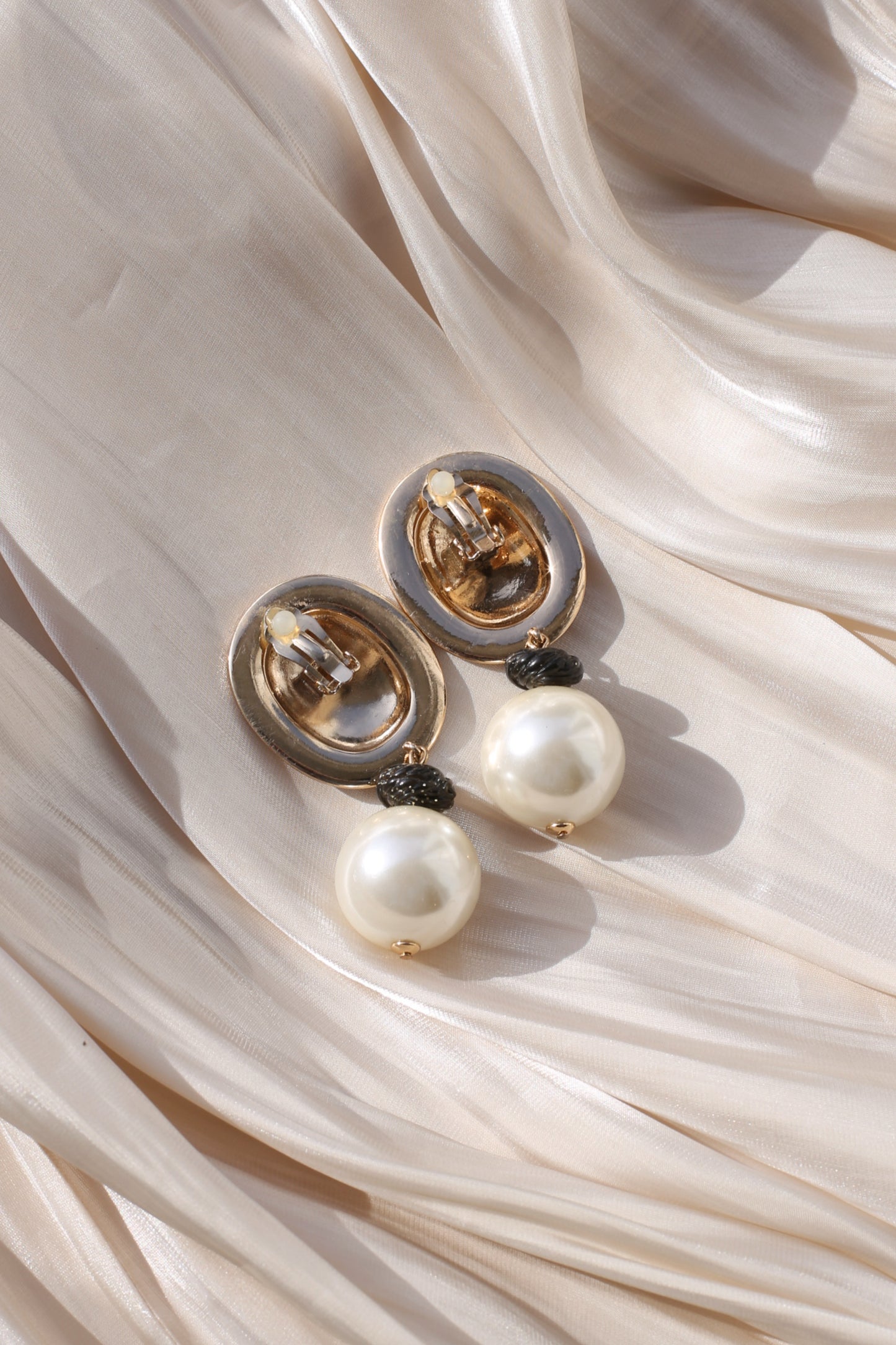 Aveline Vintage Perlen-Ohrclips