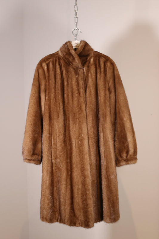 Vintage Brown Mink Coat "Rania"