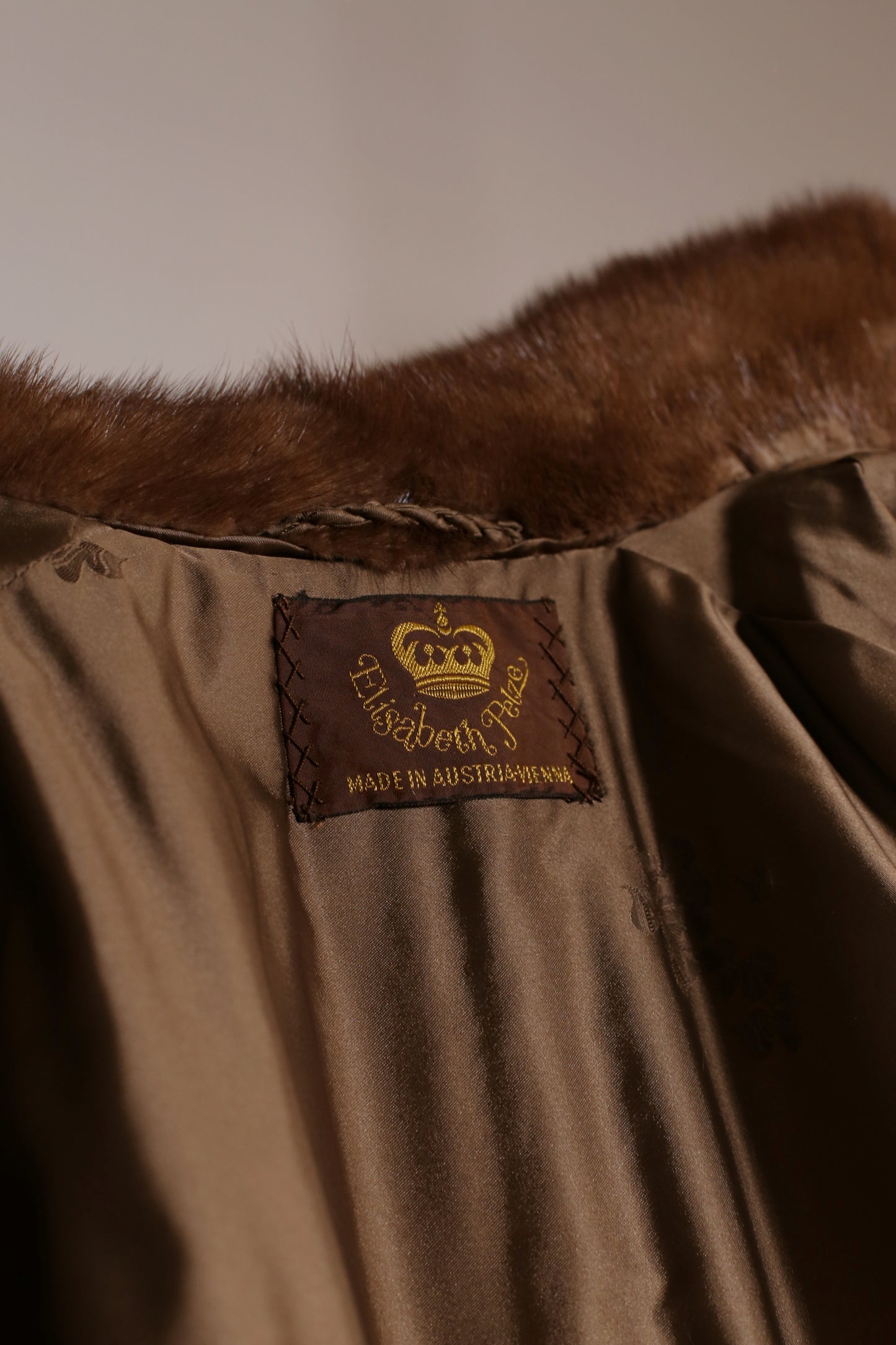 Vintage Nutria-Mantel "Rania"