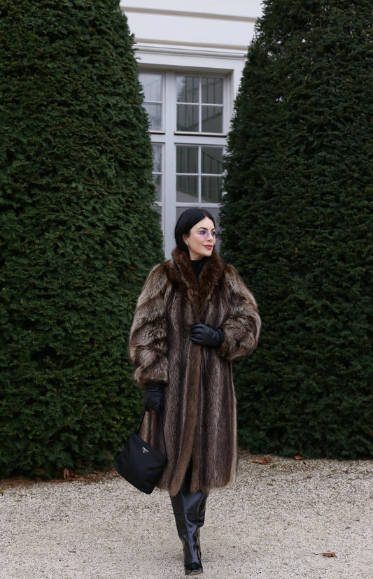 Vintage Waschbärmantel "Hannah" 