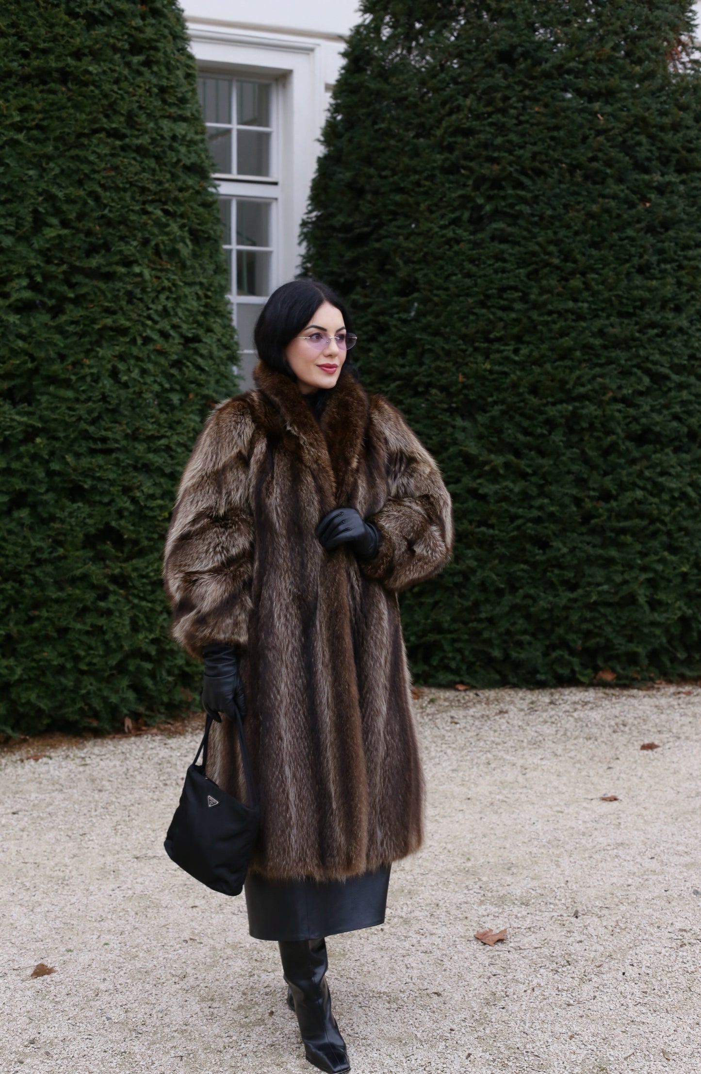 Vintage Waschbärmantel "Hannah" 