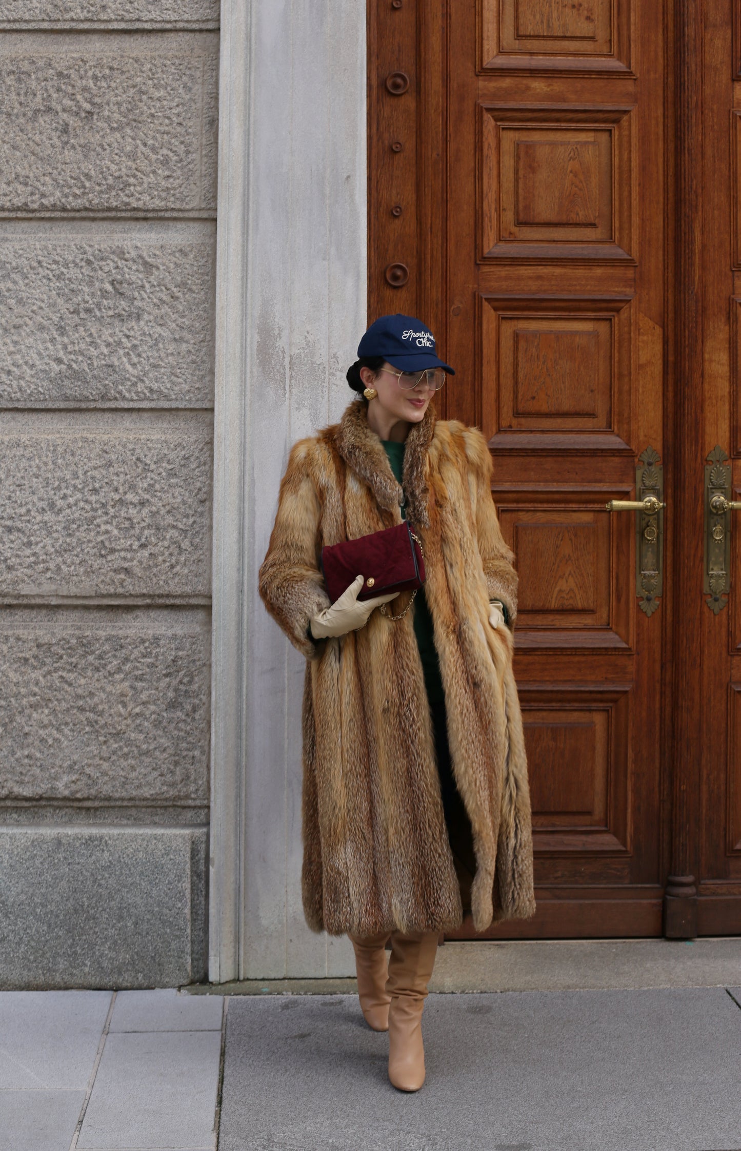 Vintage Chanel Flap Bag - Bordeaux red - 1980s