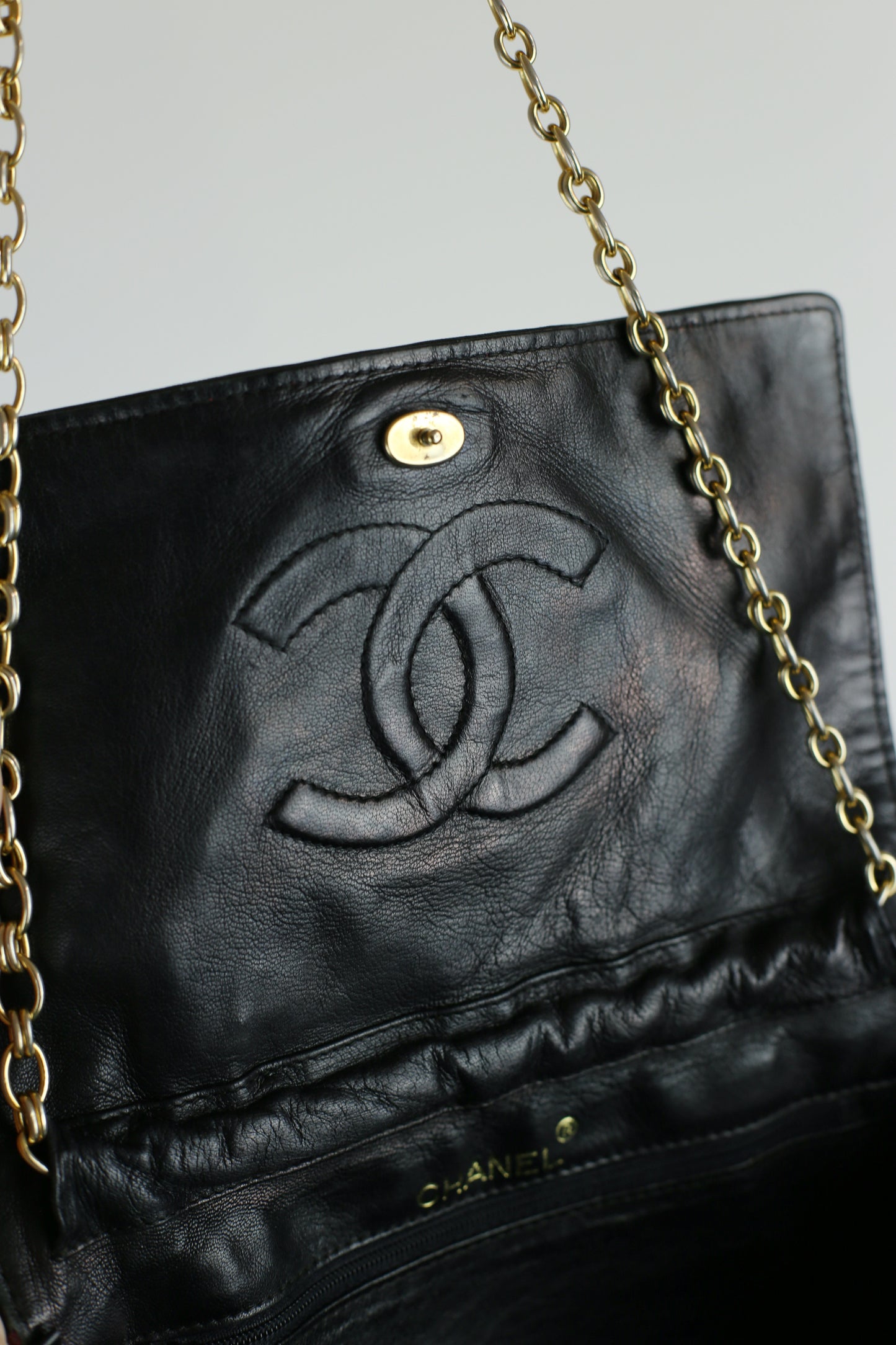 Vintage Chanel Flap Bag - Bordeaux red - 1980s