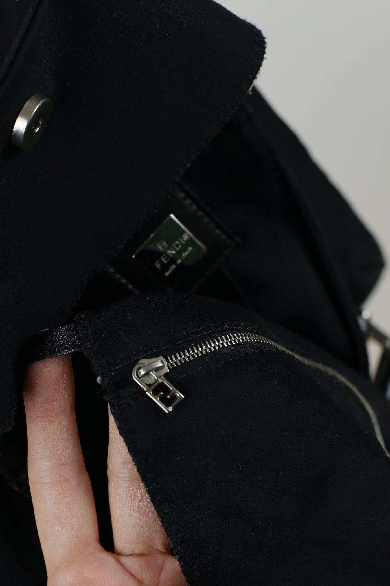 Vintage Fendi Soft Black Handbag