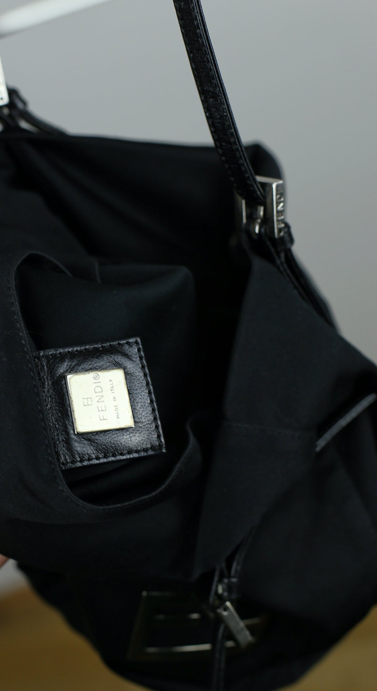 Vintage Fendi Soft Black Handbag