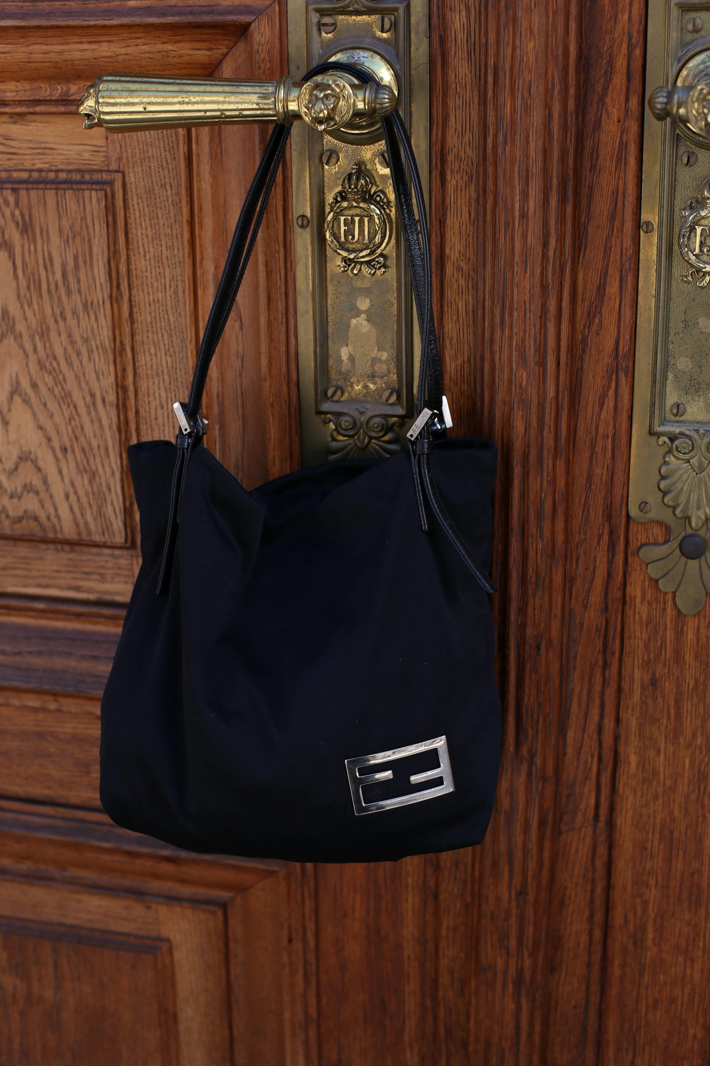 Vintage Fendi Soft Black Handbag
