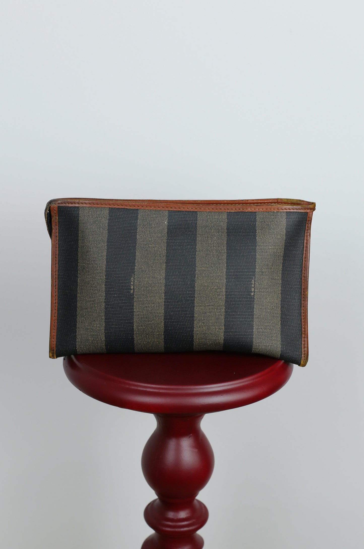 Vintage Fendi Leather-Trimmed Clutch – Selleria Stripes