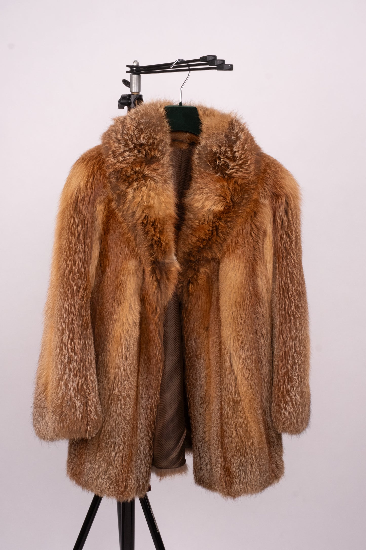 Vintage Red Fox Fur Jacket “Luna”