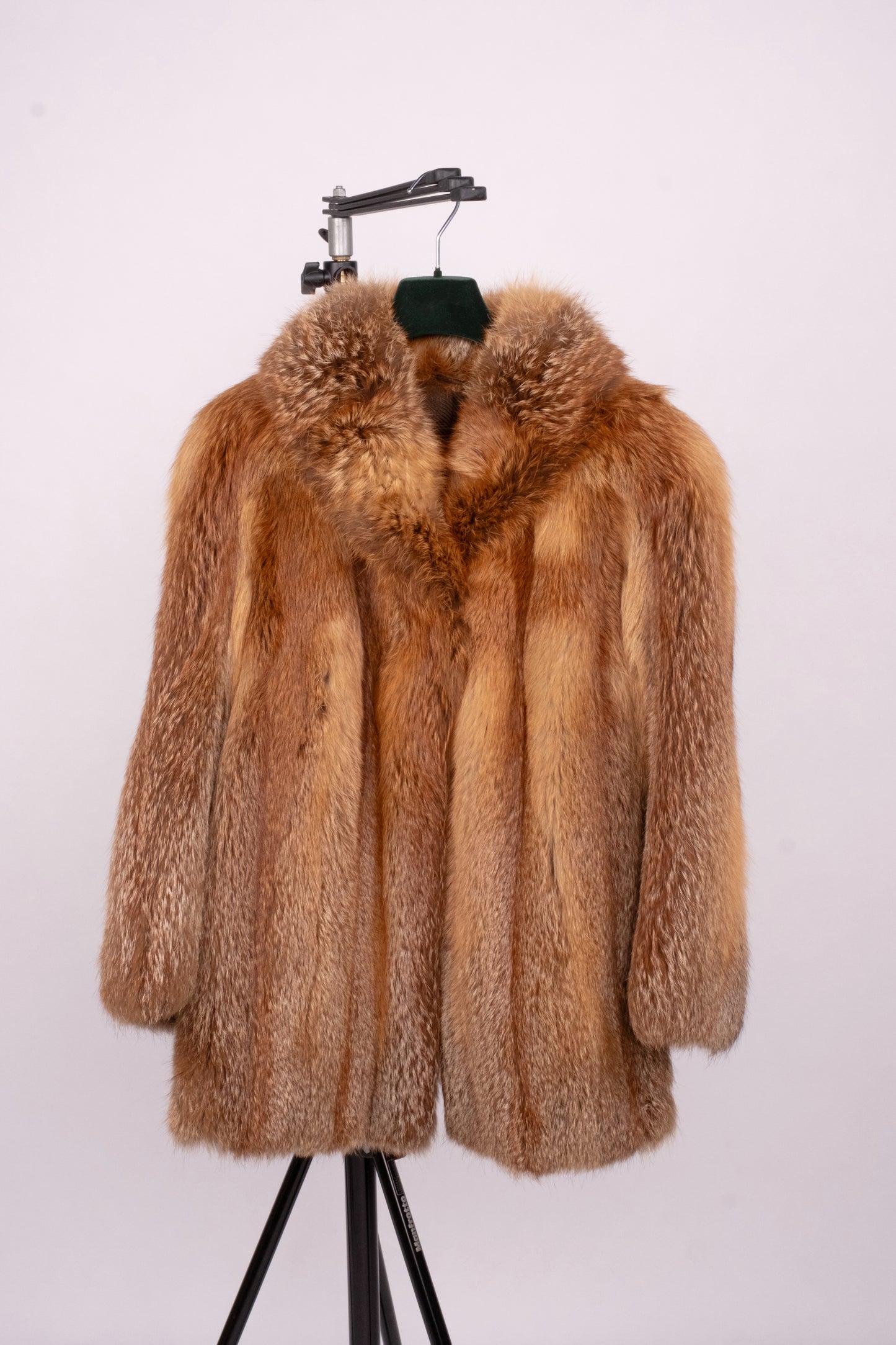 Vintage Red Fox Fur Jacket “Luna”