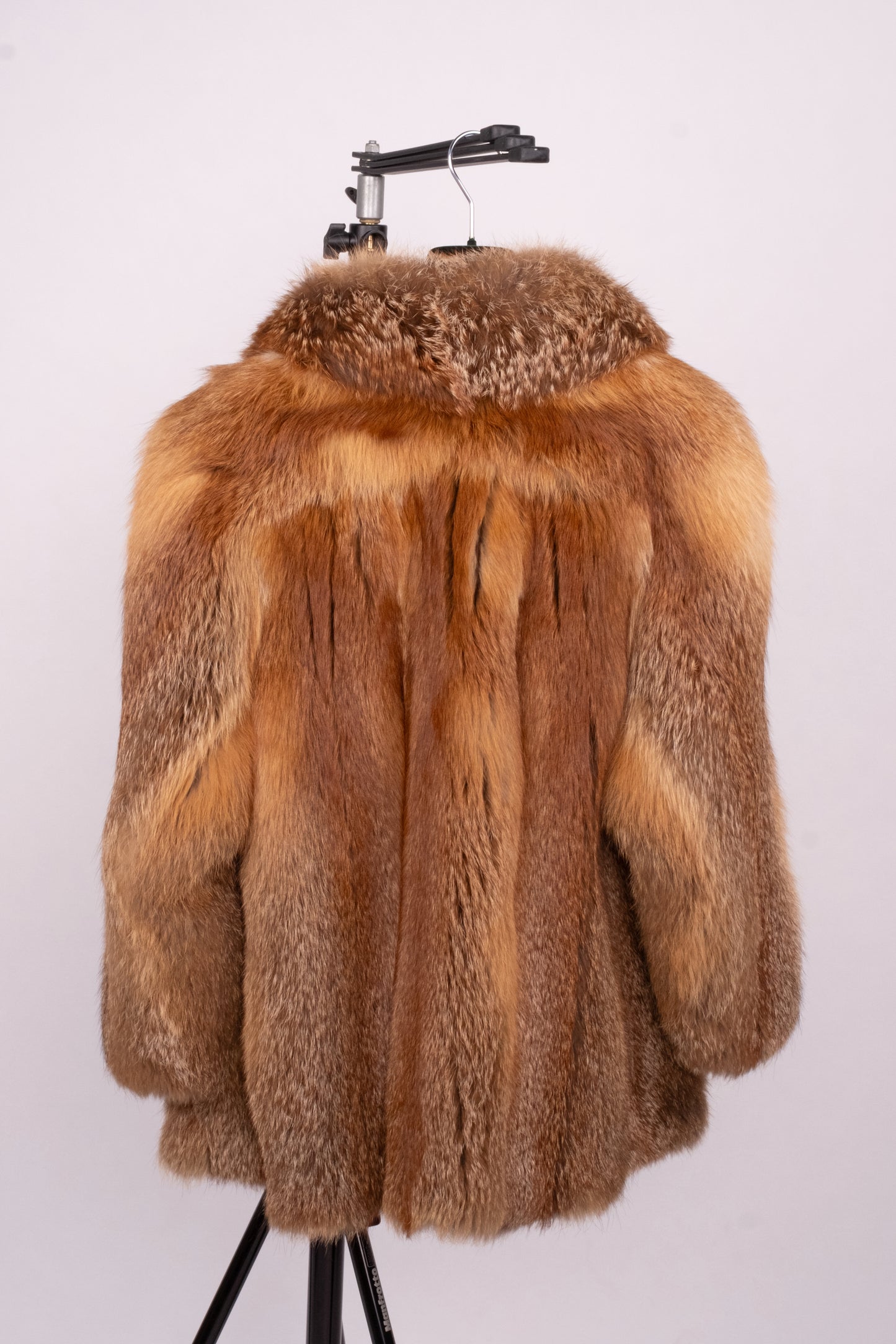 Vintage Red Fox Fur Jacket “Luna”