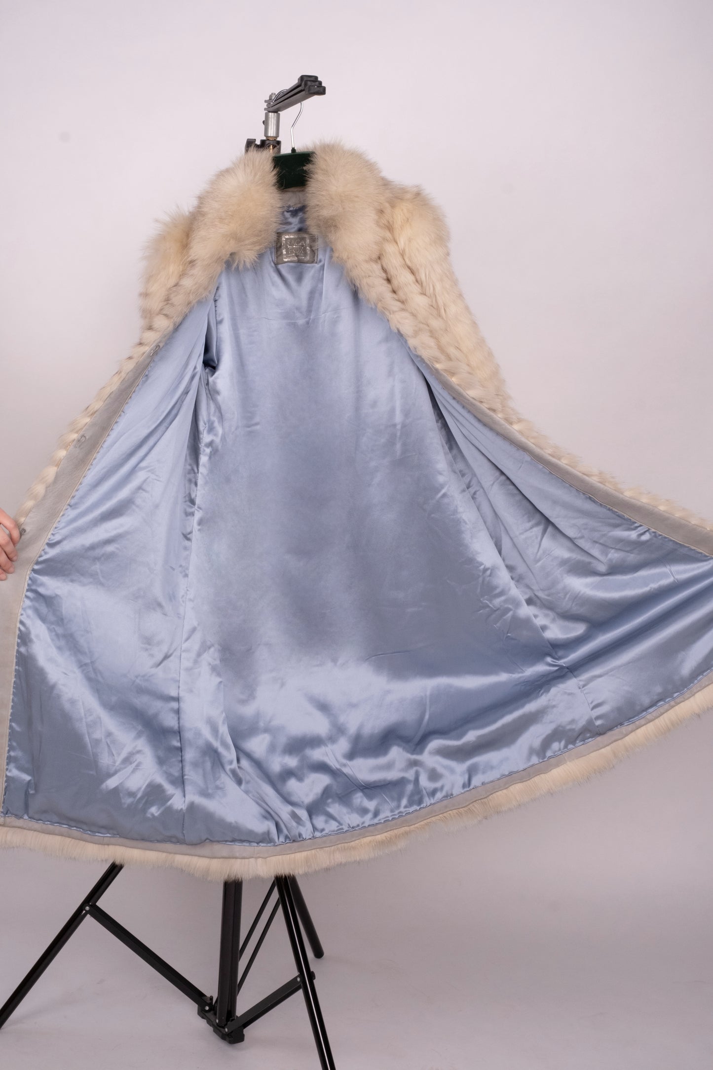 Vintage Silver Fox Fur Coat “Saphira”