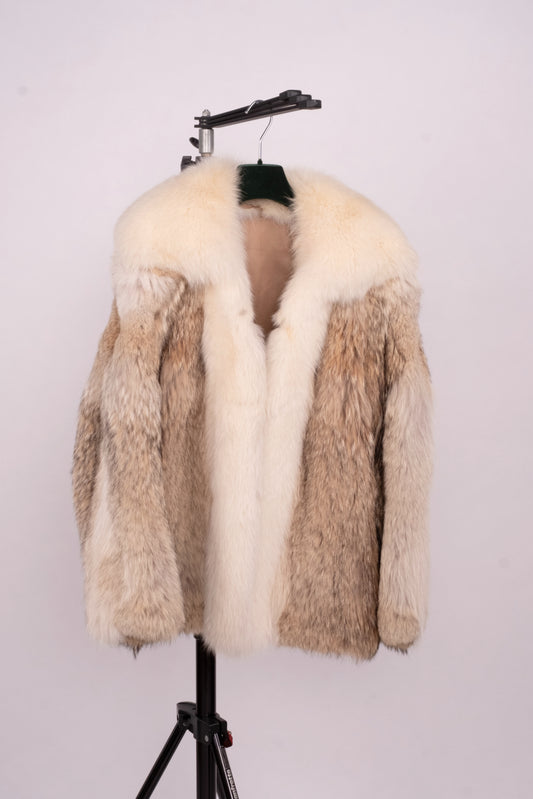 Vintage Golden Brown Fur Jacket “Anouk”
