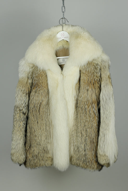 Vintage Golden Brown Fur Jacket “Anouk”