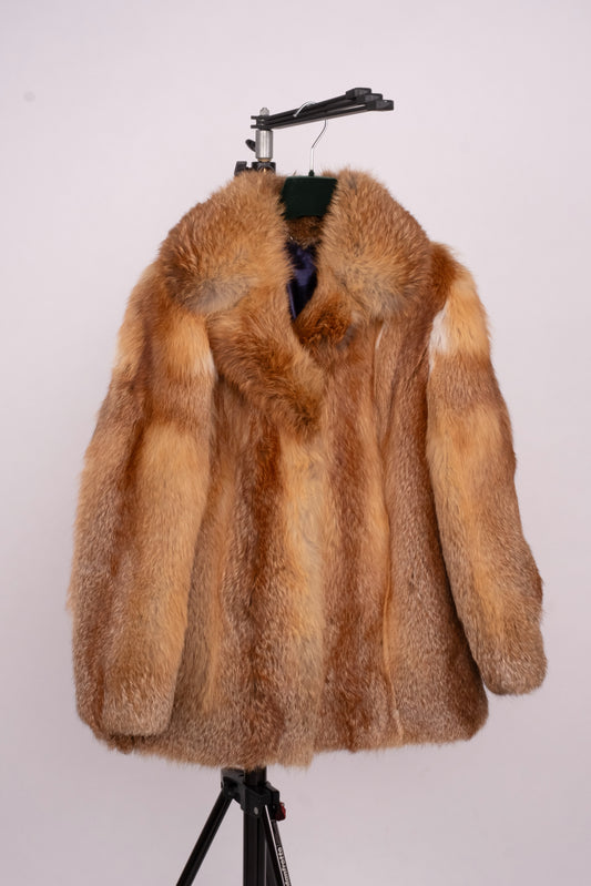 Vintage Red Fox Fur Jacket “Isolde”