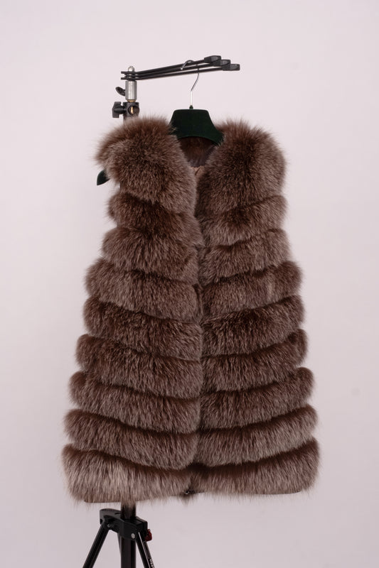 Vintage Fox Fur Gilet "Siena"