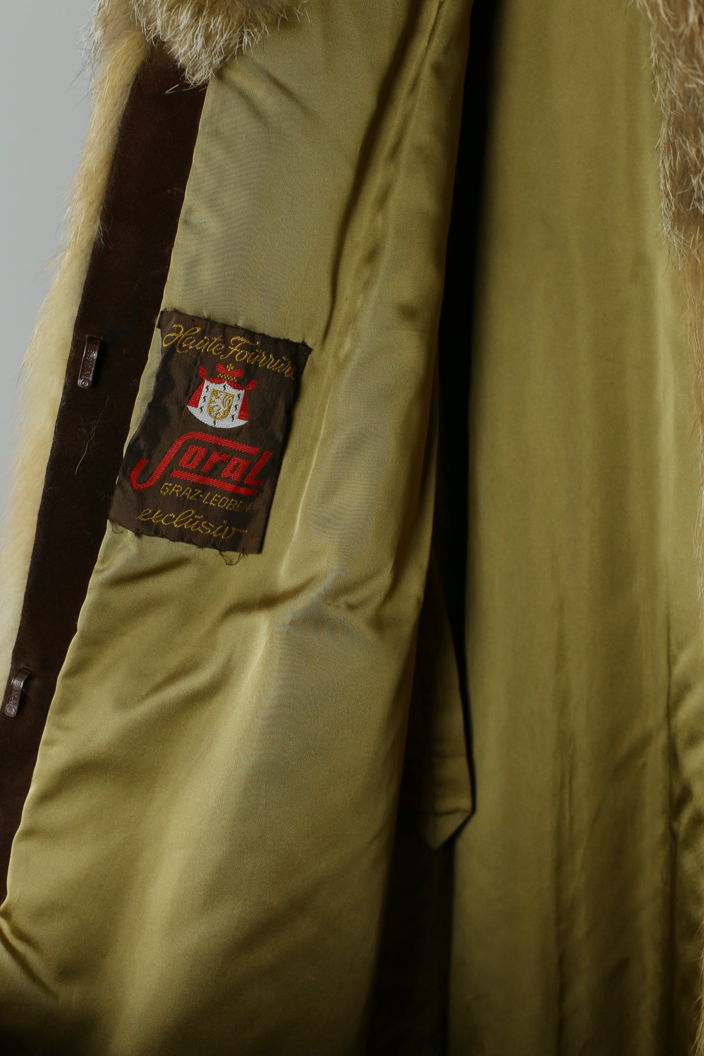 Vintage red fox coat "Celeste"