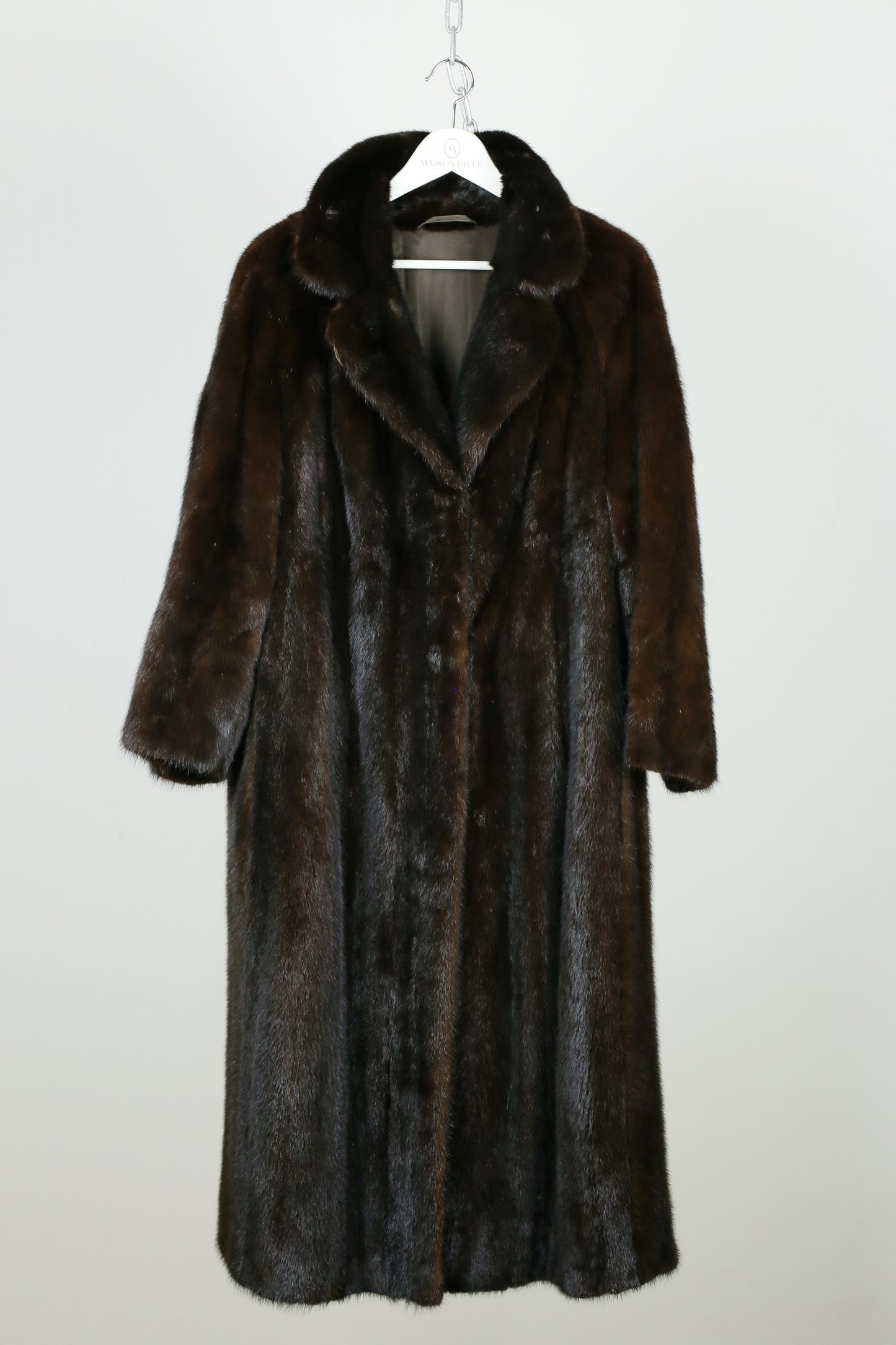 Vintage Deep Brown Mink Coat “Ingrid”