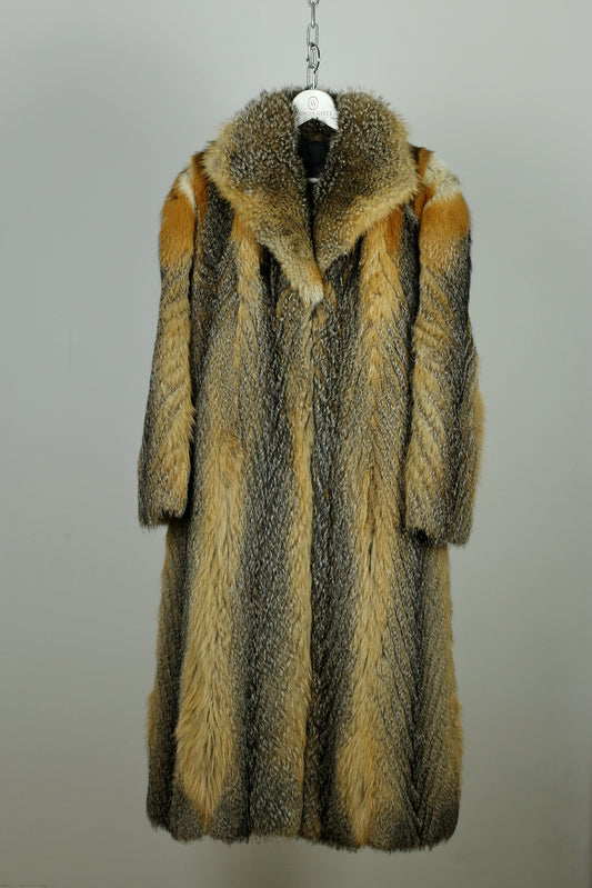Vintage Golden Fox Coat “Elida”