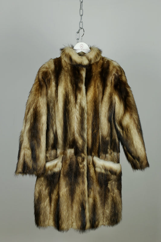 Vintage Fur Long Jacket "Iva"