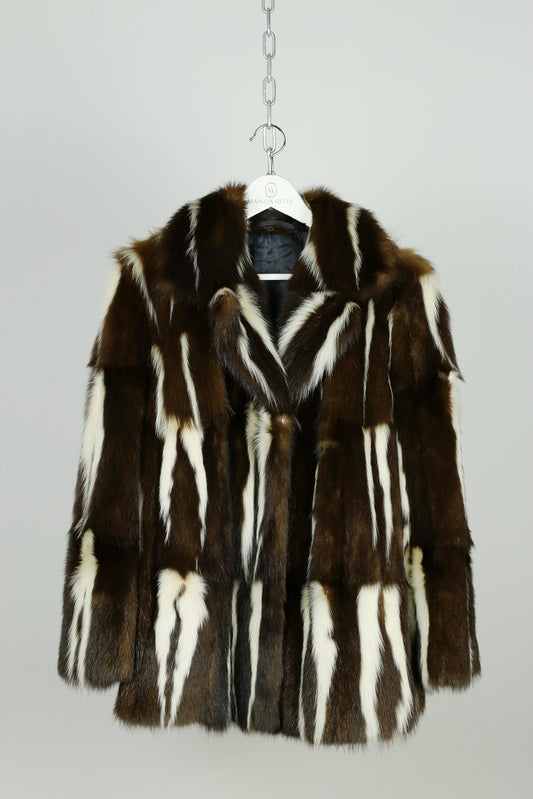 Premium Vintage Skunk Fur Jacket "Georgia'