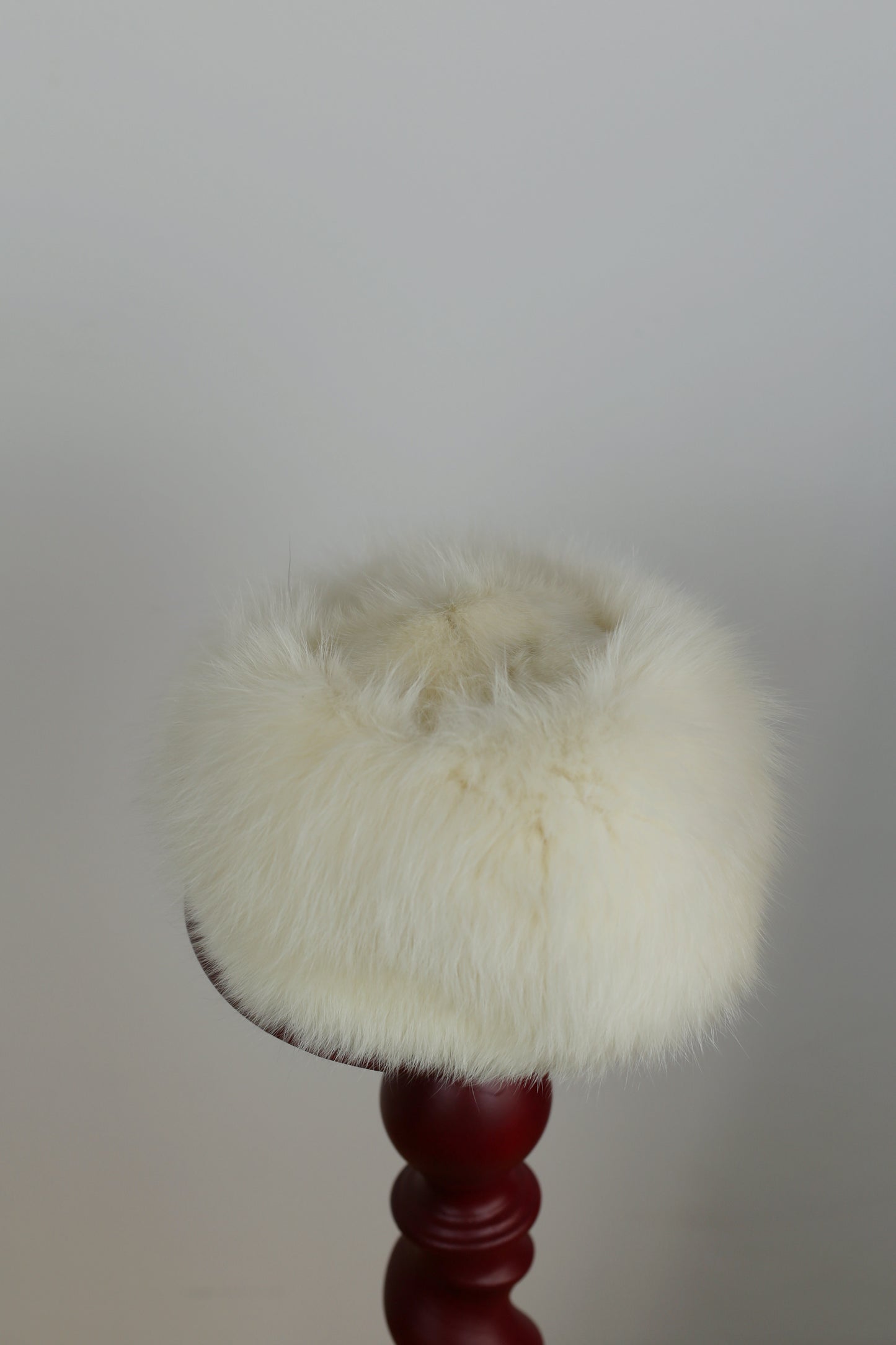 Cream White Vintage Mink Jacket with Hat "Nima"