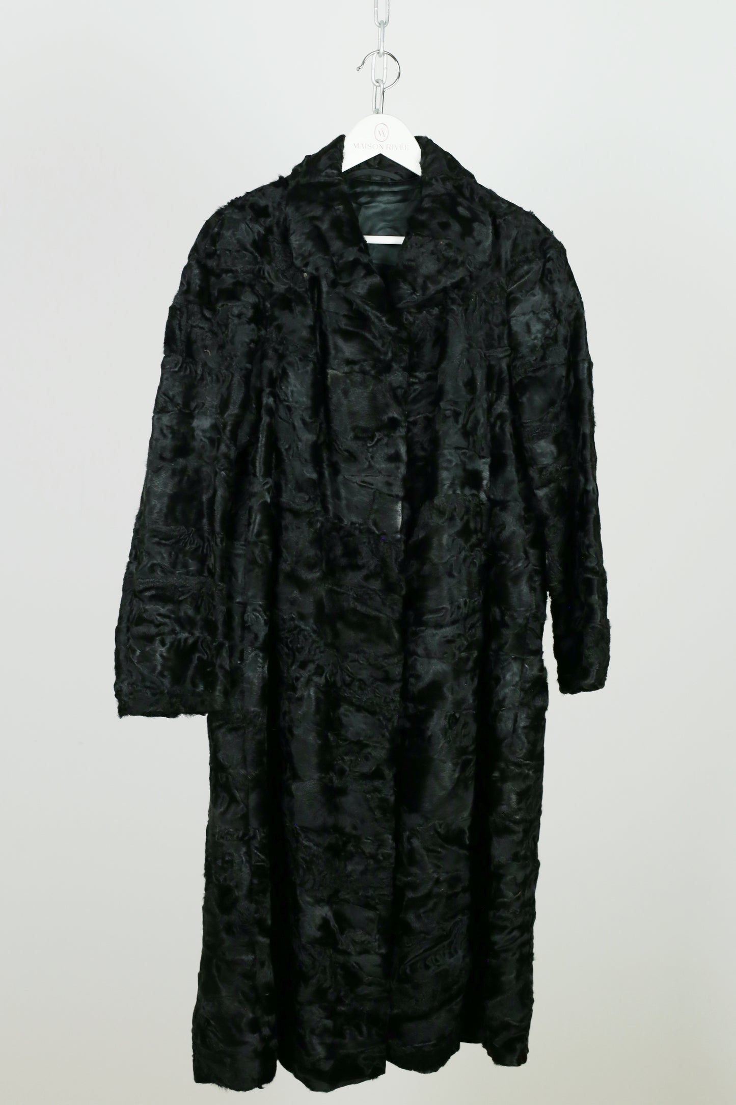 The Sleek Black Persianer Lamb Coat (Karakul) "Naomi"
