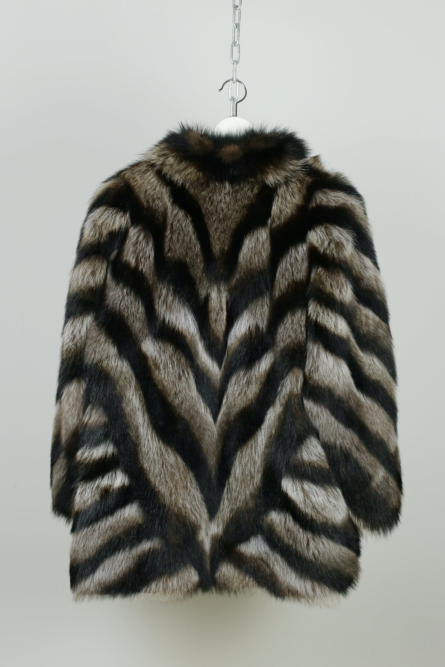 The Striped Fur Statement Jacket "Sophia"