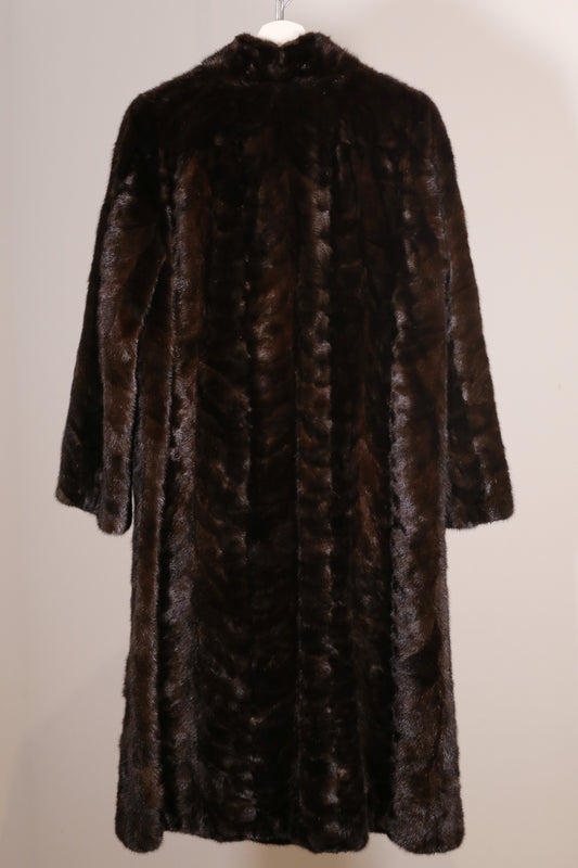 Vintage Deep Brown Mink Coat "Valentina"