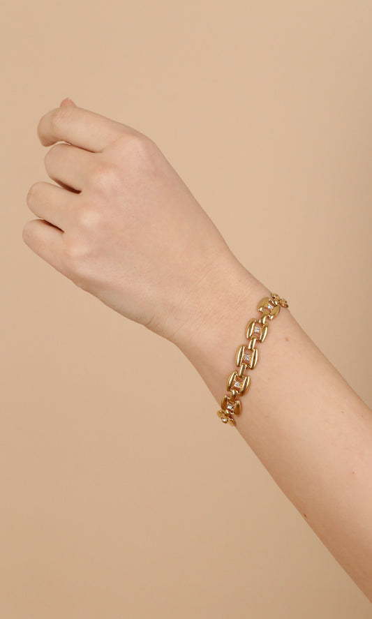 Mireille Vintage Kristallgliederarmband