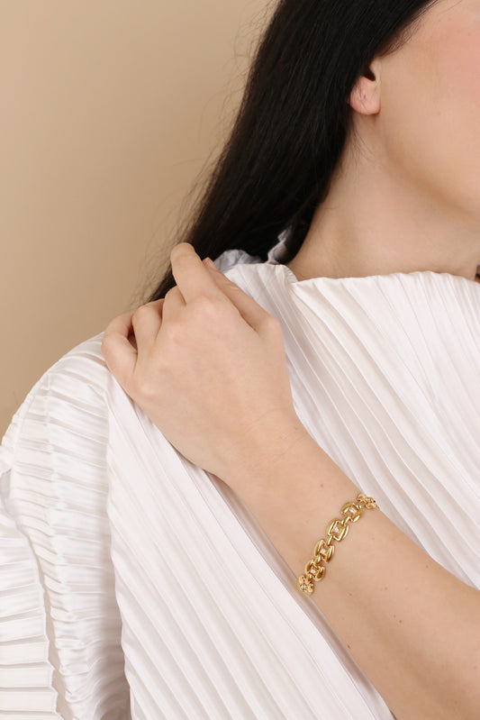 Mireille Vintage Crystal Link Bracelet