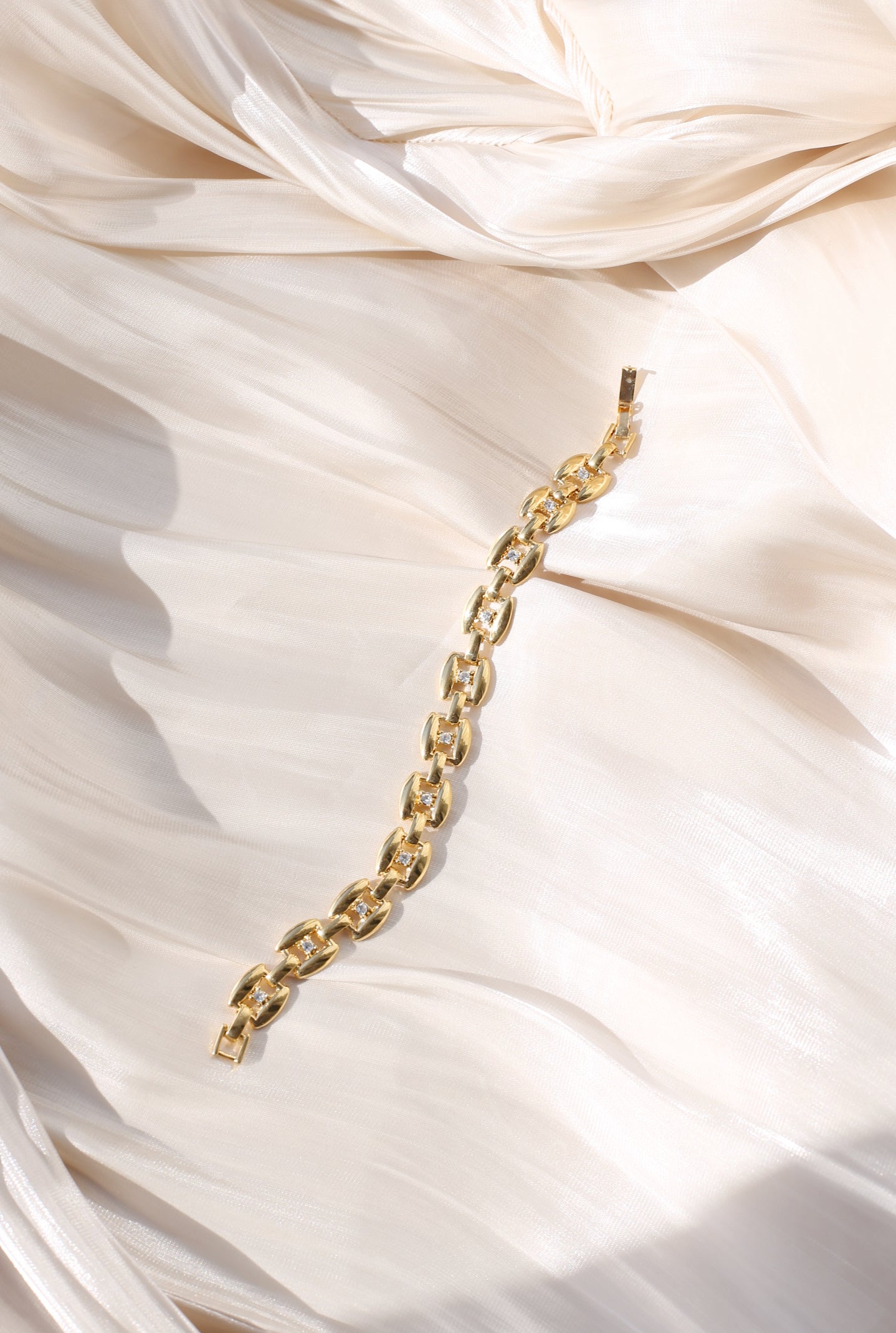 Mireille Vintage Crystal Link Bracelet