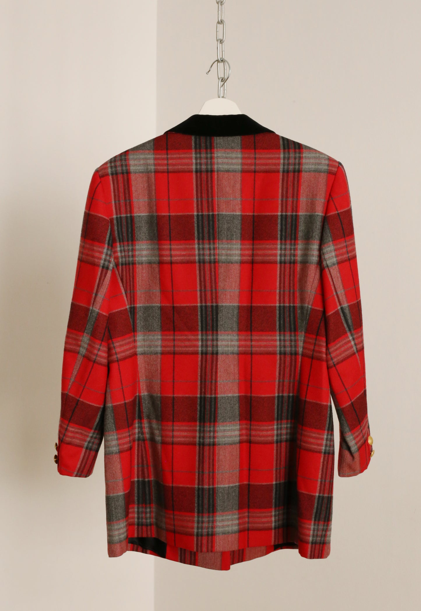 Mondi Vintage Tartan Wool Blazer