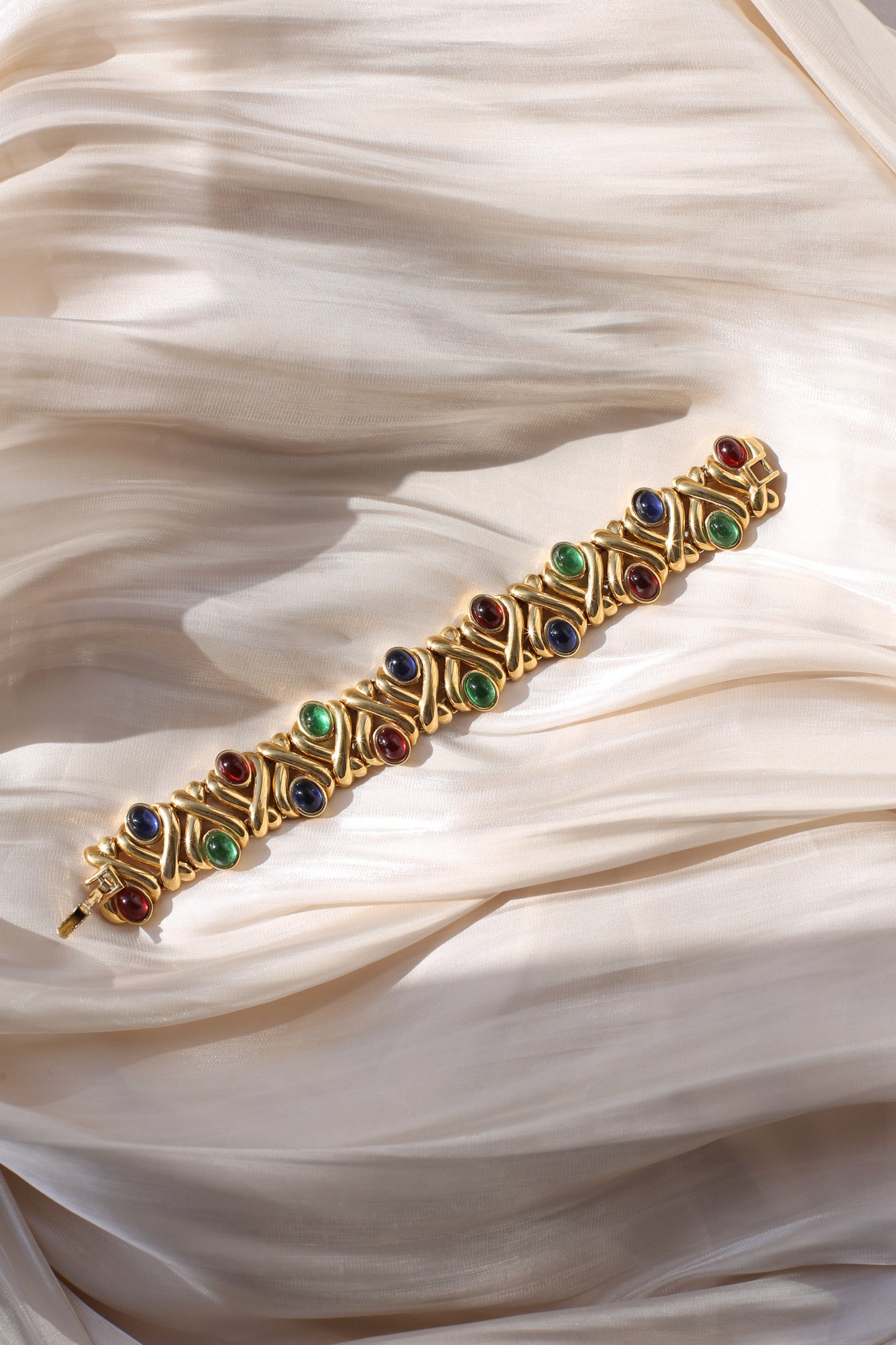 Nina Ricci Vintage Cabochon Link Bracelet