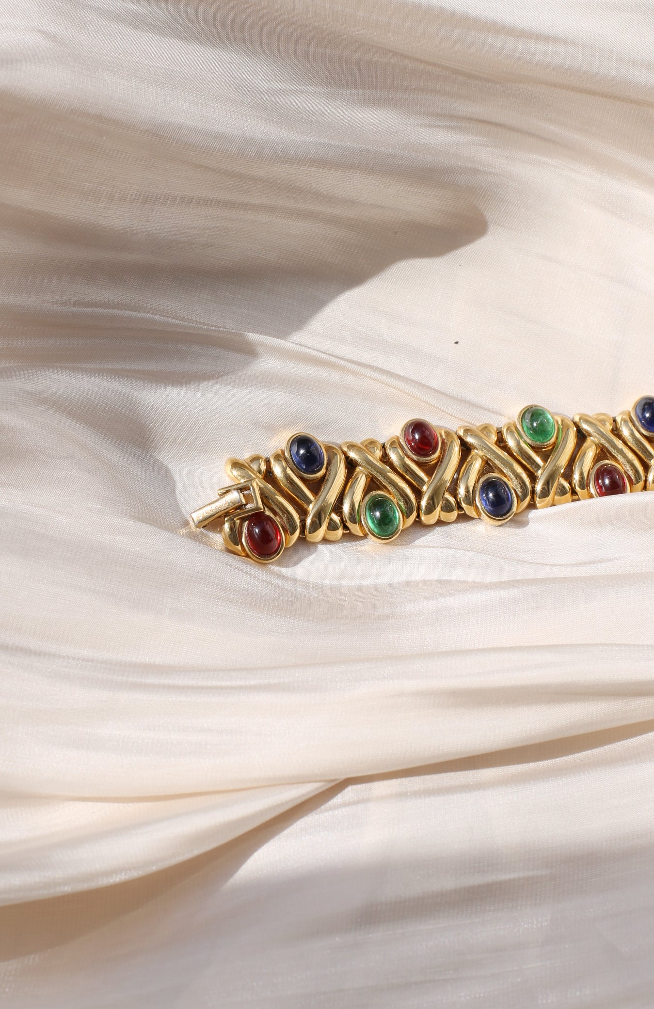 Nina Ricci Vintage Cabochon Link Bracelet