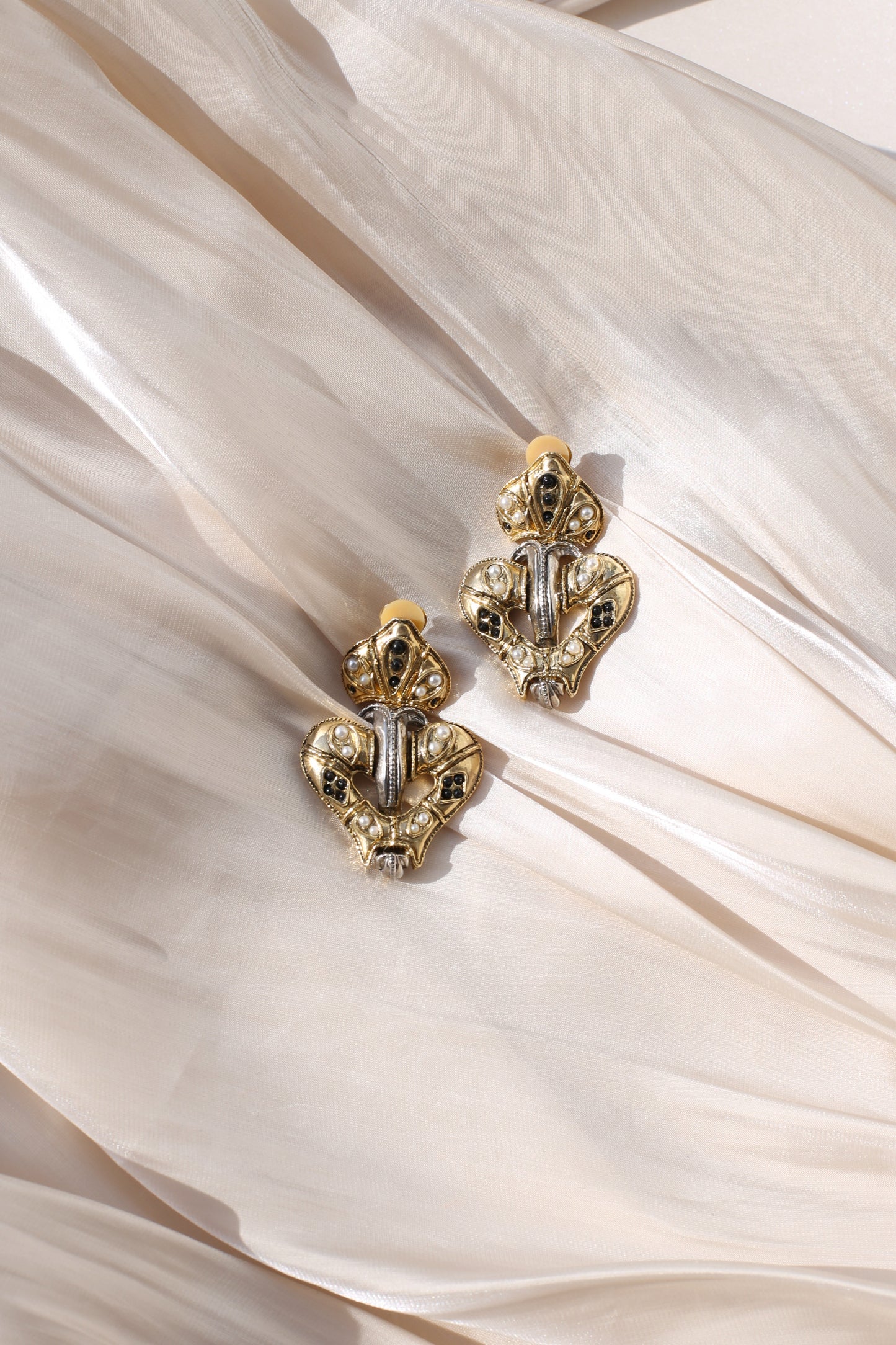 Solène Vintage Herz-Ohrclips