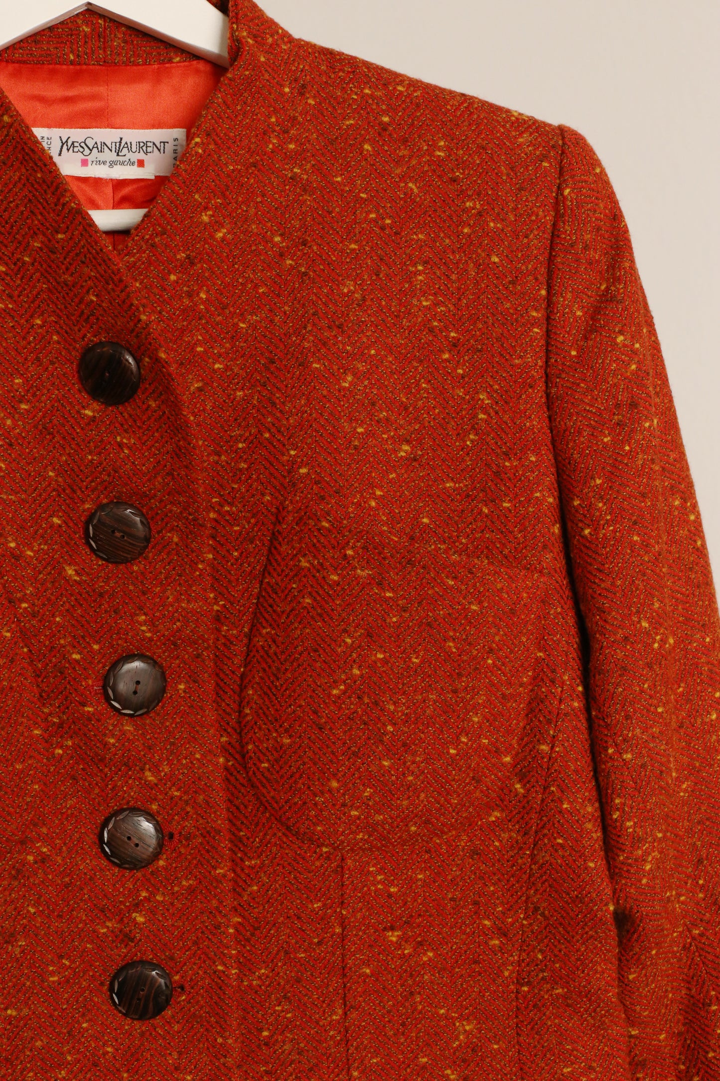 Yves Saint Laurent Rive Gauche Textured Wool Blazer